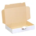 Produktbild: Maxibriefkartons 240 x 160 x 45 mm WEIß Maxibrief Karton Faltschachtel stabil Versandkarton für Post DHL Versand DIN A5 Warensendung Büchersendung Versandschachtel mit Steckverschluss (100)