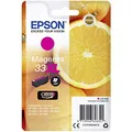 Produktbild: Epson Original Orangen Claria 33XL extra große Einzel-Tintenpatrone Magenta – 1 x 8,9 ml – Original Epson Tintenpatronen für optimale Druckergebnisse