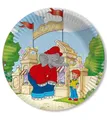 Produktbild: BENJAMIN BLÜMCHEN 8 Teller Kinderparty und Kindergeburtstag von DH-Konzept // Töröööö // Elefant Kinder Pappteller Partyteller Party Set