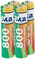 Produktbild: tka Köbele Akkutechnik Akku Telefon: 800 mAh Hybrid-Akku AAA Micro Aeonium-Powercell 4er-Set (Batterien für Telefon, Akkus, wiederaufladbare)