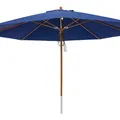 Produktbild: anndora Sonnenschirm Marktschirm Gastronomie 4m rund Navy Dunkelblau Winddach UV-Schutz - Navy Blau