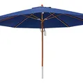 Produktbild: anndora® Sonnenschirm Marktschirm Gastronomie ø 4 m rund - mit Winddach Navy Blau