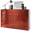 Produktbild: Vladon Highboard, Bordeaux, Holzwerkstoff, 166.5x106.5x35 cm, Wohnzimmer, Kommoden & Sideboards, Highboards