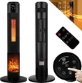Produktbild: TroniTechnik® PTC Turmheizer Keramikheizer Elektrokamin mit Heizung und Kaminfeuer 2000 Watt Heizlüfter