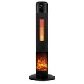 Produktbild: Tronitechnik® Heizlüfter Turmheizstrahler 1000 / 2000W Heizstrahler Standheizstrahler mit Fernbedienung Timer Kamineffekt Heizung Turm-Keramik-Heizer Heizlüfter Heizgerät Kamin Oszillationsfunktion