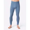 Produktbild: Lange Unterhose, Herren, Gr. 6, 2 Stk., blau (marine, hellblau), 75% Baumwolle, 25% Polyester, Unterhosen Lange Unterhose
