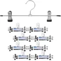 Produktbild: 24x Hosenbügel Kleiderbügel Klammer Metall Hosenspanner Bügel Kleiderschrank