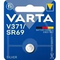 Produktbild: VARTA Batterien V371/SR69 Knopfzelle, 1 Stück, Silbermünze, 1,55V, für elektronische Kleingeräte - Uhren, Autoschlüssel, Fernbedienungen, Waagen, Hergestellt in Deutschland