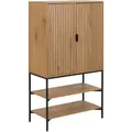 Produktbild: Livetastic Highboard, Eiche, Metall, 2 Fächer, 80x140x40 cm, Wohnzimmer, Kommoden & Sideboards, Highboards