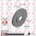 Produktbild: ZIMMERMANN 2x Bremsscheibe vorne Ø288 mm außenbelüftet Gelocht für VW Polo 6R