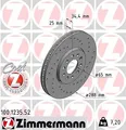 Produktbild: 2x ZIMMERMANN 100.1235.52 Bremsscheibe für AUDI SEAT SKODA VW