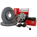 Produktbild: ZIMMERMANN SPORT BREMSEN KIT Ø288MM VORNE + 2 BREMSSCHEIBEN + 4 BELÄGE VW GOLF 4