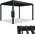 Produktbild: Juskys Lamellendach Tahiti 3x4 m - Stahl Pergola stabil & wetterfest - Anthrazit