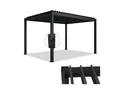 Produktbild: Juskys Lamellendach Tahiti 3x4 m - Stahl Pergola - Terrassenüberdachung stabil - Anthrazit
