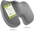 Produktbild: feela.® Orthopädisches Autositzkissen [3 Härtegrade] TESTSIEGER – Keilkissen für Autos – Besserer Sitzkomfort und Entlastung des Steißbeins – Autositz-Sitzerhöhung, Fahrersitzkissen (Hart)