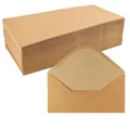 Produktbild: Kraftpapier Umschläge, 100 Stück | hohe Qualität 110 g/m² | Briefumschläge, K...