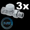 Produktbild: 3x voreinstellbares Heimeier V-exact II Thermostat-Ventil, Heizkörperventil