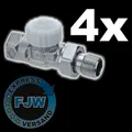 Produktbild: 4x voreinstellbares Heimeier V-exact II Thermostat-Ventil, Heizkörperventil
