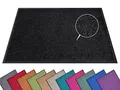 Produktbild: Hanse Home Fußmatte (S-XXL) 60x180cm – 12 Farben – Fussmatte Outdoor Schmutzfangmatte Türmatte Waschbar & Wetterfest rutschfest für Eingangsbereich & Außenbereich – Schwarz