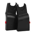 Produktbild: ABC Design Adapter – für ABC Design Kinderwagen ab Kollektionsjahr 2017 – für Maxi-Cosi / Cybex / Kiddy / JOIE / BeSafe – Farbe: schwarz