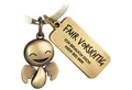 Produktbild: FABACH Schlüsselanhänger Schutzengel Happy mit Gravur - Fahr vorsichtig - Geschenk Führerschein