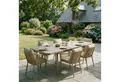 Produktbild: IDIMEX Garten-Essgruppe SUNNY, Gartenmöbel Set mit 6 Stühlen & ausziehbarem Tisch Champagner/Beige