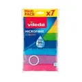 Produktbild: Vileda Microfibre Colors Mikrofasertuch 148394 , 1 Packung = 7 Tücher, Maße (L x B): 30 x 30 cm