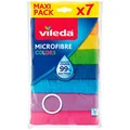 Produktbild: vileda COLORS MAXI PACK Mikrofasertücher 60 °C waschbar, 7 St.