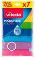 Produktbild: Vileda Mikrofaser Allzwecktücher 30 x 30 cm - 7 Farben, Effizient & Waschbar!