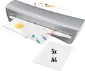 Produktbild: Leitz Laminiergerät iLAM A4 Silber Weiß 75 125mic 5Folien Büro 73680089