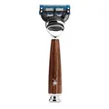 Produktbild: MÜHLE Rytmo 5-Klingen-Rasierer kompatibel mit Gillette-Klingen - Griff aus gedämpfter Esche und Metallakzenten