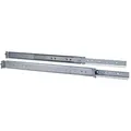 Produktbild: INTER-TECH Teleskopschienen, für 500-800cm Einbautiefen, edelstahl, 455mm, 1HE
