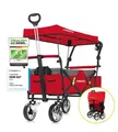 Produktbild: Bollerwagen faltbar Transportwagen mit Dach Strandwagen Handwagen Camping Pickni