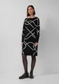 Produktbild: s.Oliver Midikleid Kleid Gestricktes Jacquard-Kleid mit All-over-Print