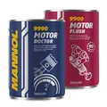 Produktbild: 300 ml MANNOL Motor Flush + 300 ml MANNOL Motor Doktor Motorspülung Reiniger