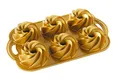Produktbild: Nordic Ware Backform Heritage Bundtlette Aluminium Gold, 35,6cm x 20,3cm, NW 88077