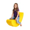Produktbild: IGLU Soft Play Softbausteine Schaukelpferd Banane Forme Schaukeltier Schaukelspielzeug Kinder Baby Spielzeug (Gelb)