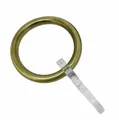 Produktbild: Gardinenringe mit Faltenlegehaken Metall Messing-antik für Ø 20 mm 6er Pack 6