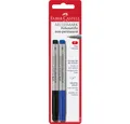 Produktbild: Faber-Castell Fineliner 2 Folienstifte Multimark - non-permanent -fein - schwarz/blau