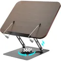 Produktbild: Zouway Buchständer Holz, Book Stand Kinder Höhen und Winkelverstellbar, Kochbuchhalter Faltbar, Buchhalter Leseständer für Büro, Küche, Schule, Lehrbuch, Rezept, Zeitschrift, Kindle, Tablet