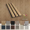 Produktbild: HEXIM Akustikpaneele Musterstück - flexible Lamellenwand Holz MDF Wandpaneele Lamellenverkleidung Wandverkleidung Innendekoration schalldämmend (Pecan - AP08 / APH08 Musterstück)