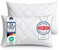 Produktbild: Gentle North Kopfkissen (50x80 cm groß) - 2er Set Kissen für Bett und als Dekokissen - Mit Reißverschluss für Füllung - Sofakissen - Zierkissen für Couch und Sofa - Ökotex - Waschbar bis 60° - Weiß