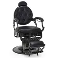 Produktbild: BarberPub Friseurstuhl Hydraulische Friseursessel 2933TB (Schwarzes Titan)