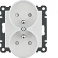 Produktbild: LUMINA SOUL MODULE WEISSE STECKDOSE 2X MIT/U MIT SCHUTZVERSCHLÜSSEN 16A
