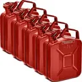 Produktbild: BW Kraftstoffkanister Metall Benzinkanister 5x 5 Liter Rot RAL 3000 TÜV-geprüft und UN-Zulassung Made in Europe
