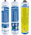 Produktbild: Set 2x Sauerstoff Einwegflaschen 1x Brenngas AT3000 für CFH Schweißfix