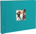 Produktbild: Goldbuch Bella Vista - Türkis - 40 Blätter - Hardcover-Bindung - Papier - Polyurethan - Weiß - 390 mm