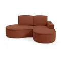 Produktbild: Ecksofa  Flow , rot , Maße (cm): B: 210 H: 88