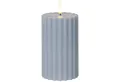 Produktbild: Star Trading LED Wachskerze Flamme Stripe Batterie Timer blau 15x7,5cm