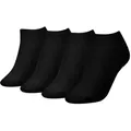 Produktbild: Tommy Hilfiger Sneakersocken TH WOMEN 4P SNEAKER ECOM (Packung, 4-Paar, 4 Paar) mit Logostickerei schwarz 39-42